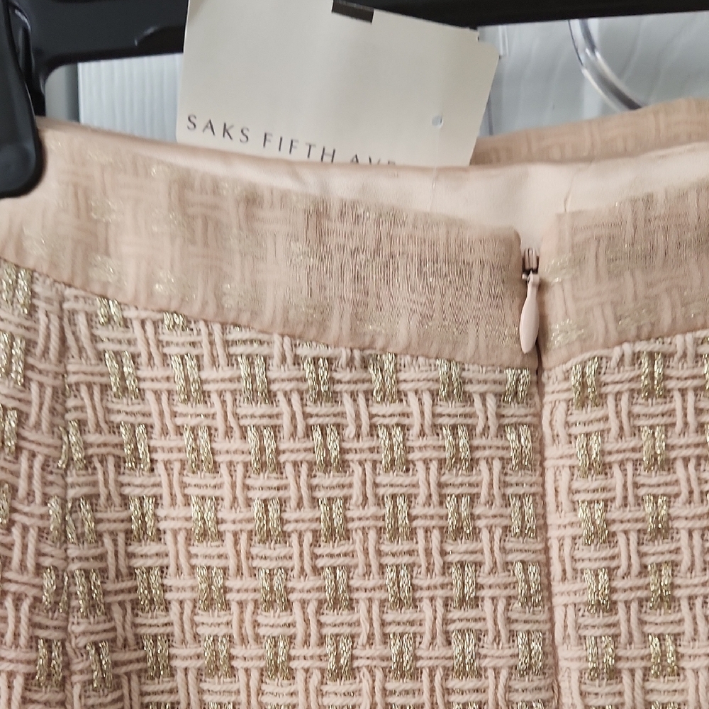 Milly Of New York, Beige Textured Blazer and Skirt Set - Picture 10 of 16